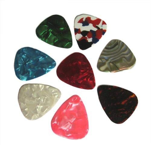 Sg Musical Basics Guitar Picks, 0.6Mm Mixed Colors, Celluloid, 3-Pieces