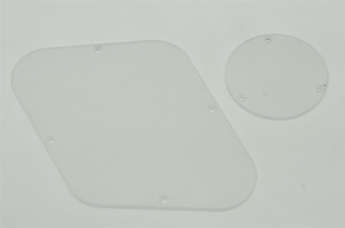 Kaish Clear Lp Standard Rear Control Switch Plate Transparent Cavity Cover For Usa Les Paul