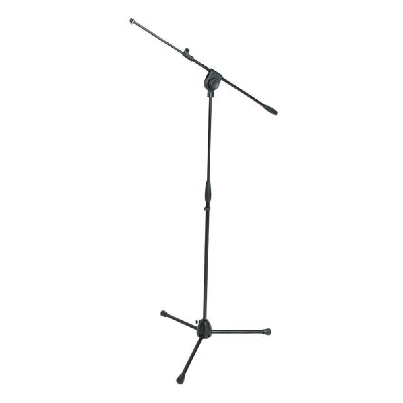 Proel Pro200Bk Professional Grade- Microphone Stand With Telescopic Boom Arm | Die-Cast Aluminium Base | Clutch Height Adjustmen