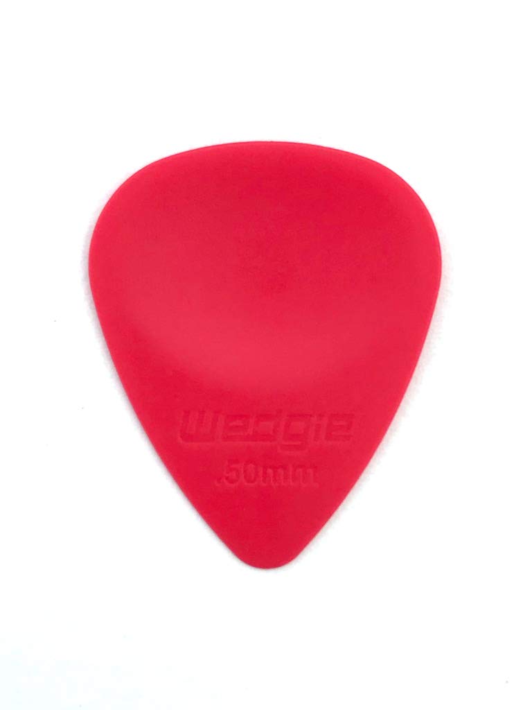 Wedgie WDPP50 0.50mm Wedgie Delrin Pick, 12 Pack, Red