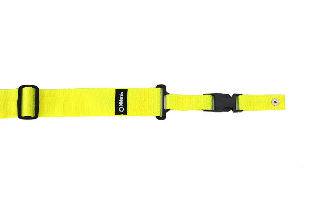 Dimarzio Nylon Cliplock Neon Guitar Strap Yellow