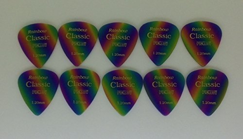Pickboy Vintage Pick, Rainbow, Cellulose, 1.20mm, 10 picks