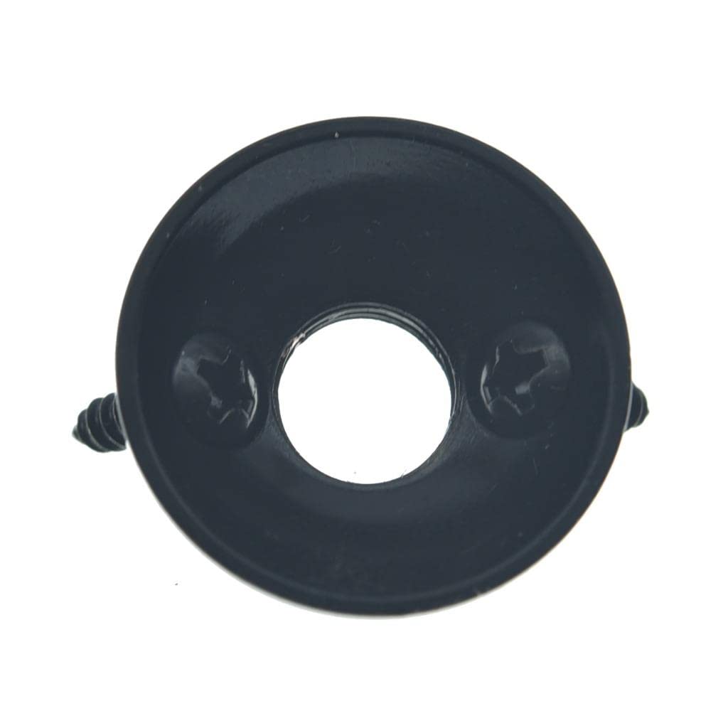Kaish Black Brass American Thread Electric Guitar Jackplate Electrosocket Jack Plate For Fd American/Mim Style Tele/Telecaster