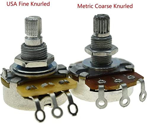 KAISH 2pcs Chrome Metal Bell Knobs Push On Guitar Bass Top Hat Knob for 5.8mm Split Shafts