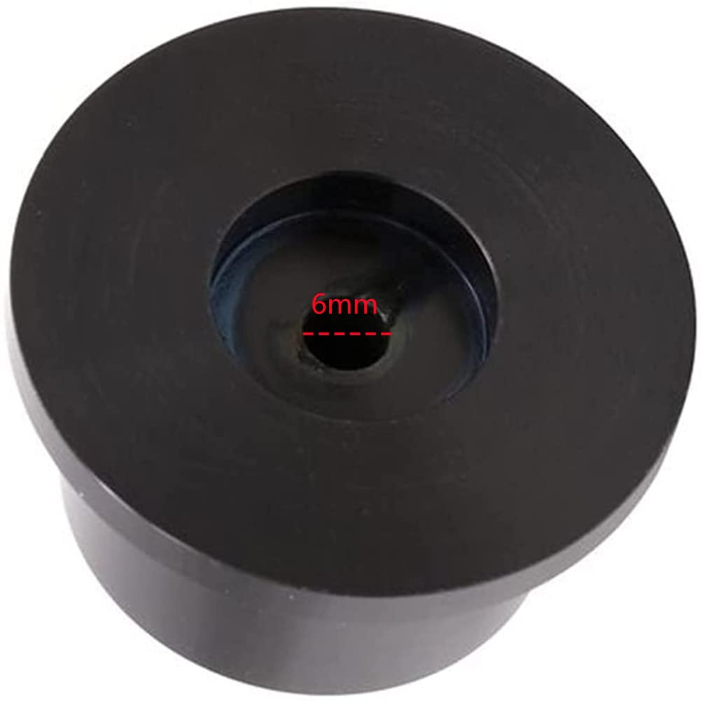 Szliyands 1.89'' x 1.02'' All-Aluminum knob Volume Potentiometer knob Bile Amplifier Audio Potentiometer knob Cap (Black)