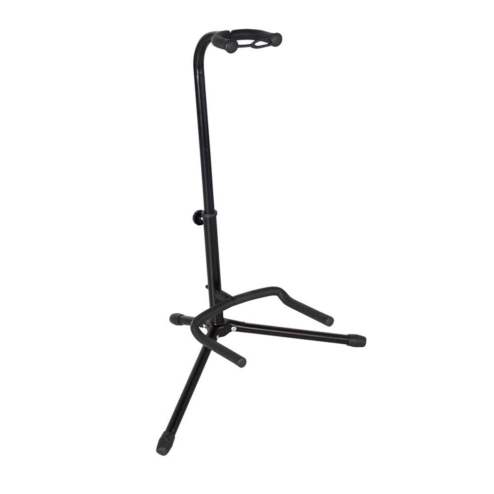 Gator Frameworks Adjustable, Holds Single Electric Acoustic Guitar Stand (Gfw-Gtr-1000), Black, 54 X 40 X 44''