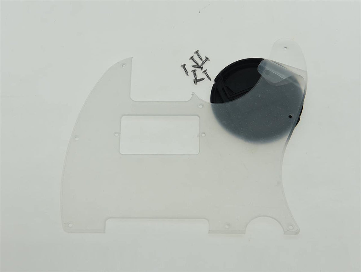Dopro 8 Hole Tele Guitar Humbucker Pick Guard For Usa/Mexican Fd Telecaster Clear/Transparent 1 Ply