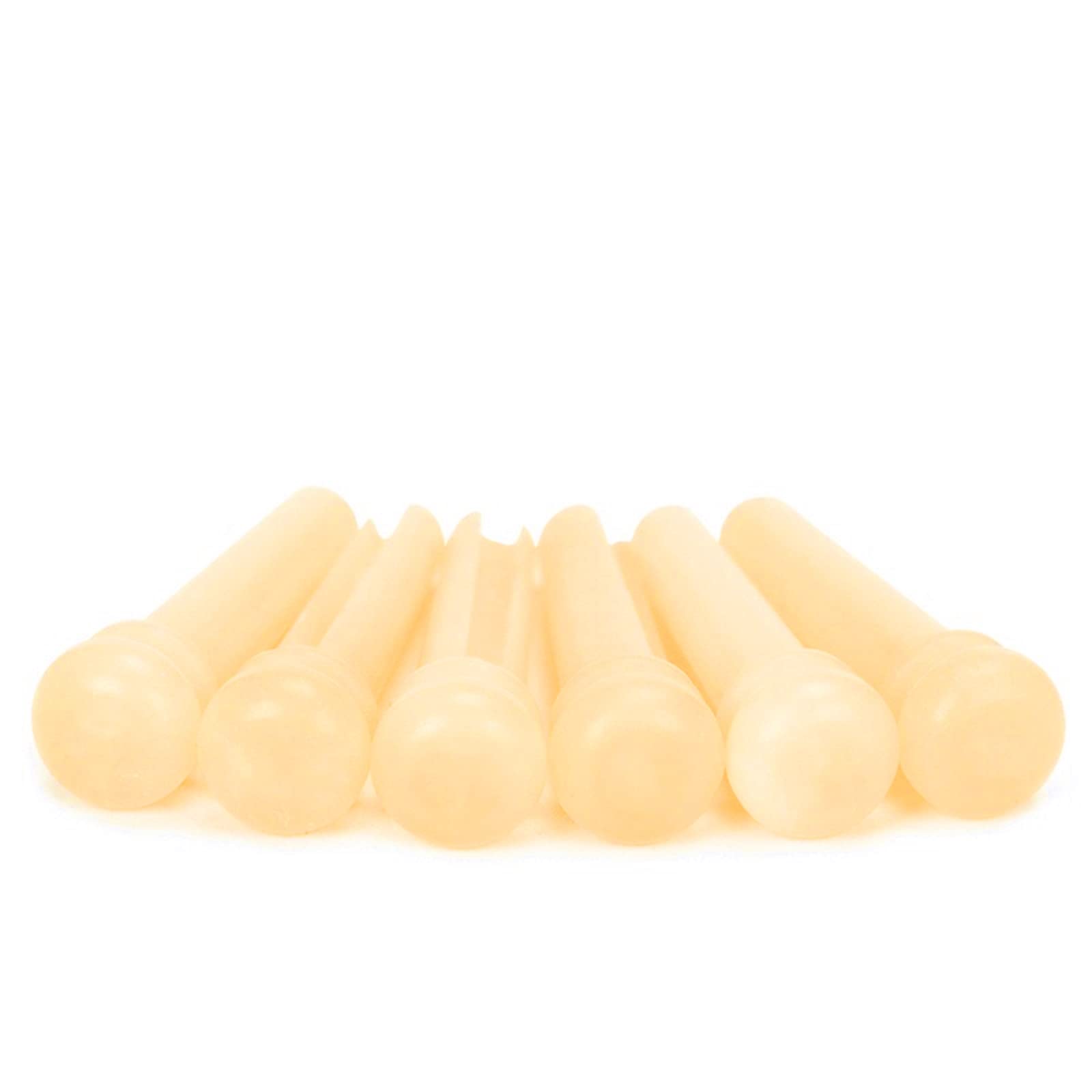 Miwayer Guitar Bone Bridge Pins Real Bone Unbleached Vintage Style Replacement Parts For 6 & 12 String Acoustic Guitar (Unbleach
