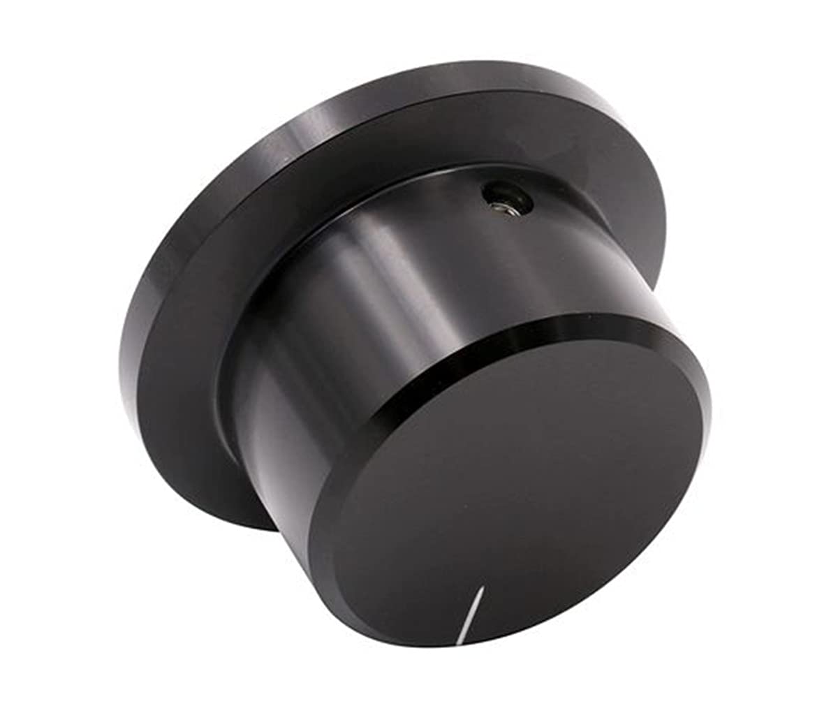 Szliyands 1.89'' x 1.02'' All-Aluminum knob Volume Potentiometer knob Bile Amplifier Audio Potentiometer knob Cap (Black)