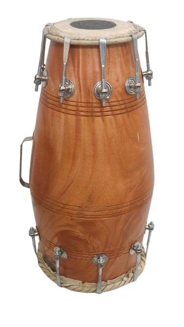 Sai Musical Naal Dholak Drum Mango Wood Bolt Tuned Khol Dhol For Bhajan Kirtan Yoga.