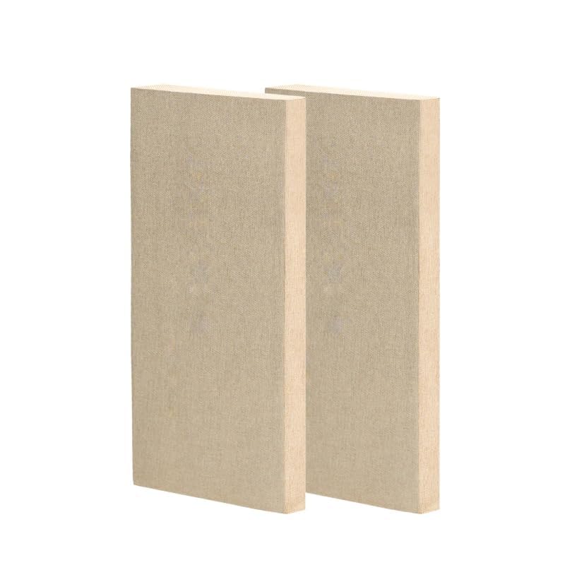 Timber Acoustics Sound Absorption Panels | Rockwool | Pine-Wood | Acoustics & Soundproofing | 2 X 4 X 2 [Set Of 2] Nrc > 0.90