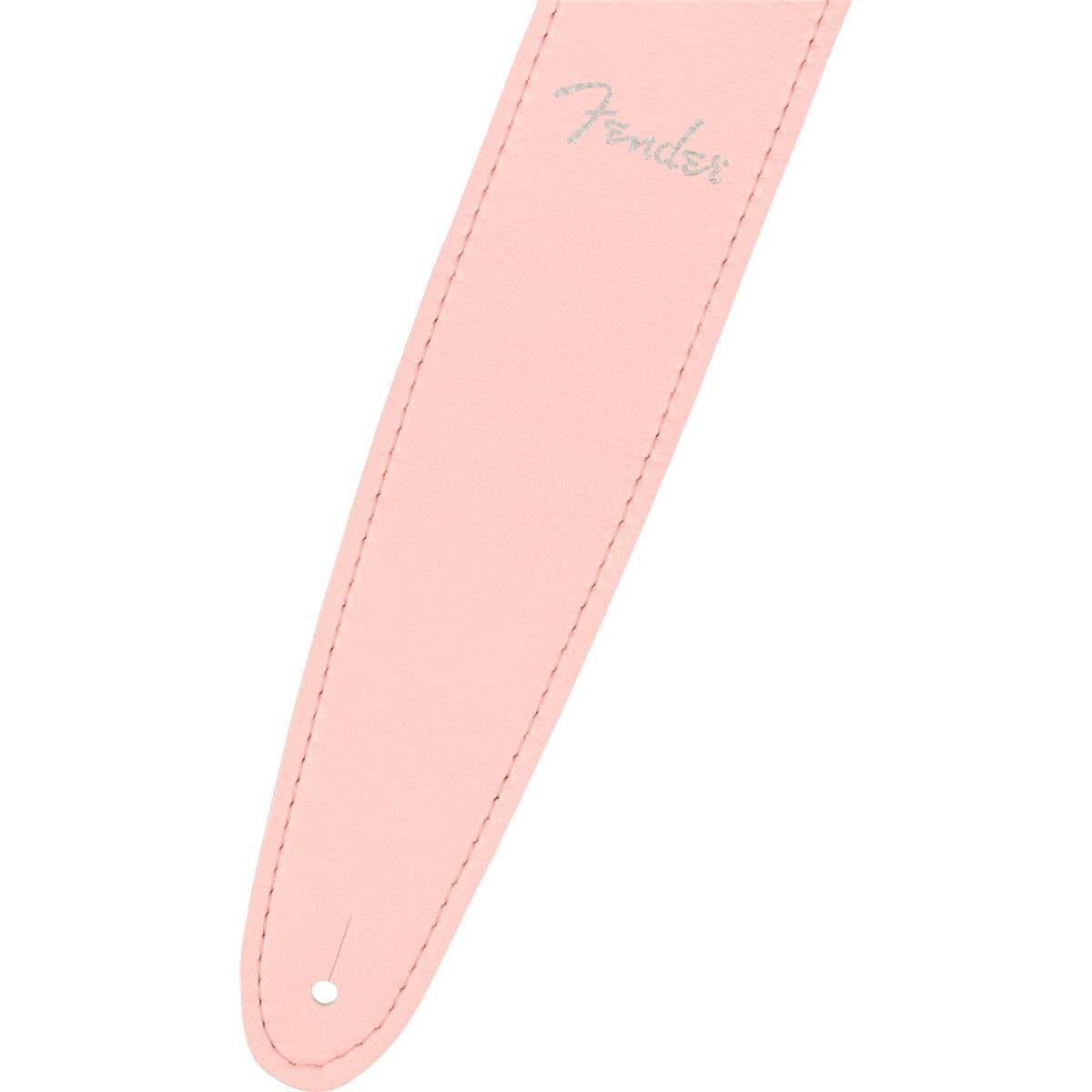 Fender Vegan Leather Guitar Strap, Guitar Accessories, 2.5in, Shell Pink