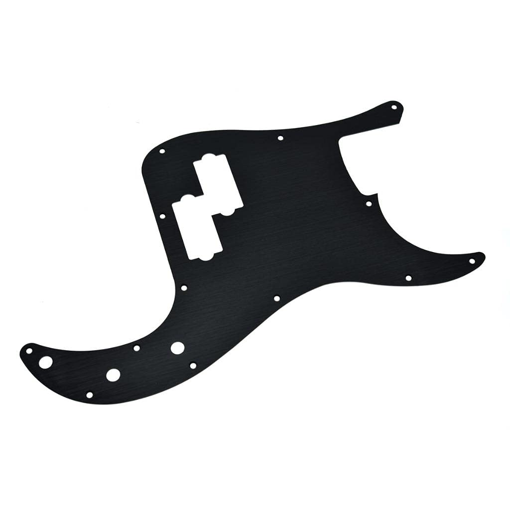 Kaish 13-Hole Metal Aluminium Anodized P Bass Style Pickguard American Modern Style Standard Bass Pick Guard For Precision P Bas