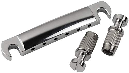 N / A Guitar Tailpiece Bridge, Guitar Parts 1 Set Vintage Style Tune-o-Matic Bridge and Tailpiece Set Saddle Bridge for 6 String
