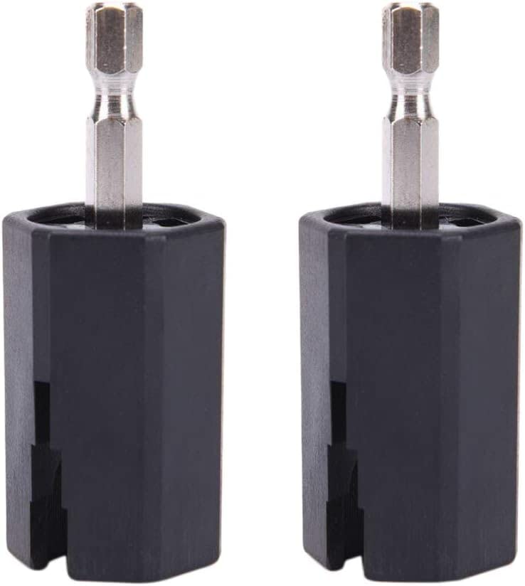 2Pcs Black String Winder Tuning Peg Puller Replace Electric Drill for Guitar Bass Repair Tool Kit Tools Guitar and Bass Accessor