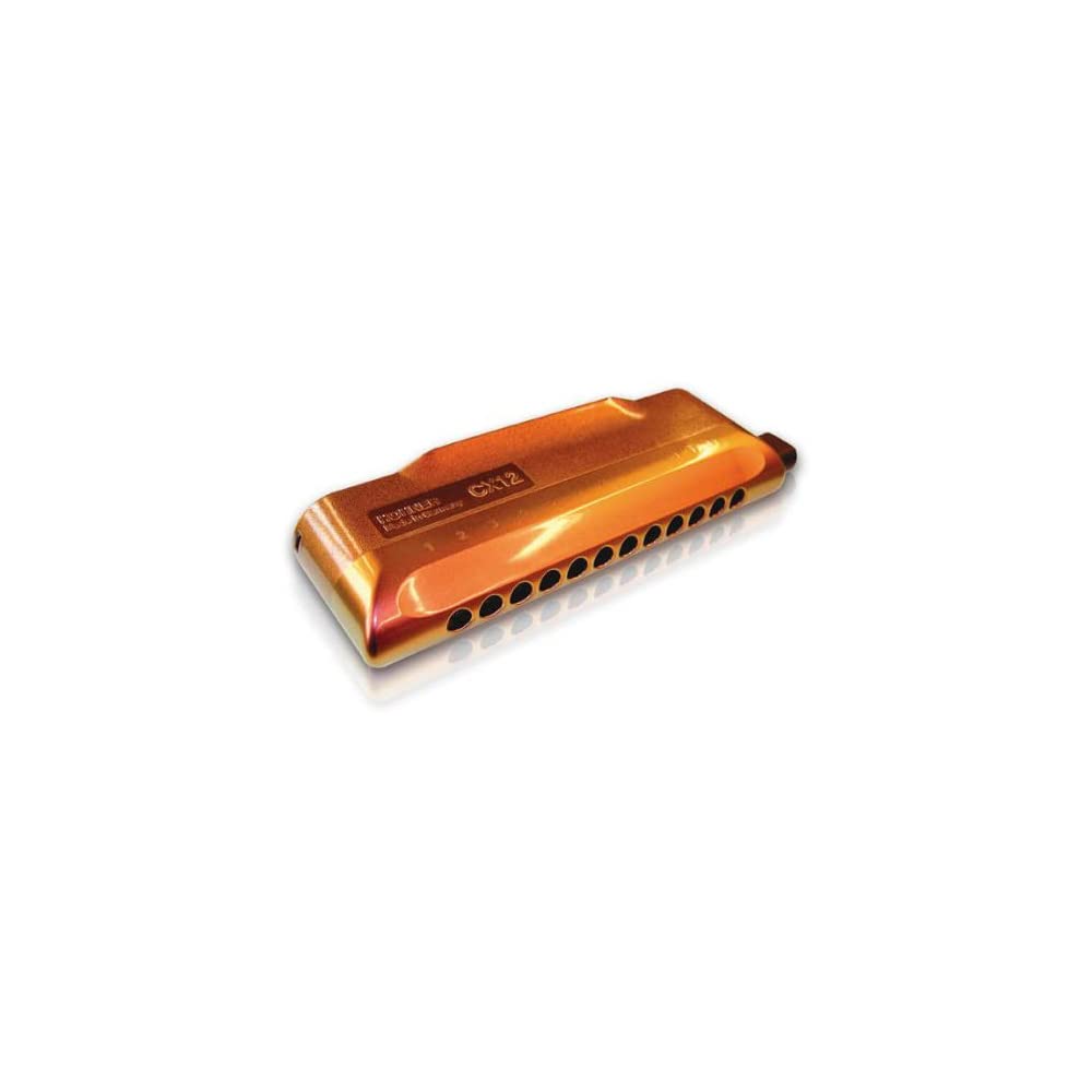 Hohner Harmonica Cx12 Jazz Red To Gold Key C M754601