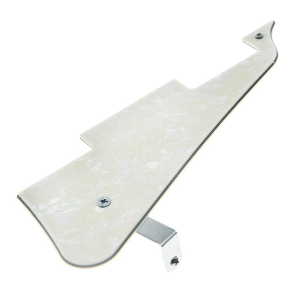 Dopro Lp Guitar Pickguard And Lp Stainless Steel Bracket With Chrome Steel Mounting Screws For Usa Les Paul Aged Pearl