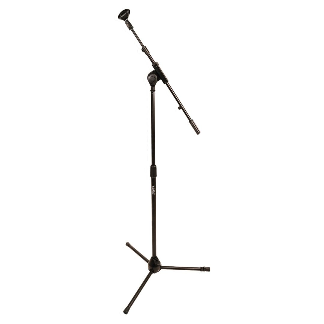 Kadence Nk93 Touring Series Mic Stand With Boom Arm | Heavy-Duty Reinforced Steel Frame | Adjustable Telescopic Boom With 360 An