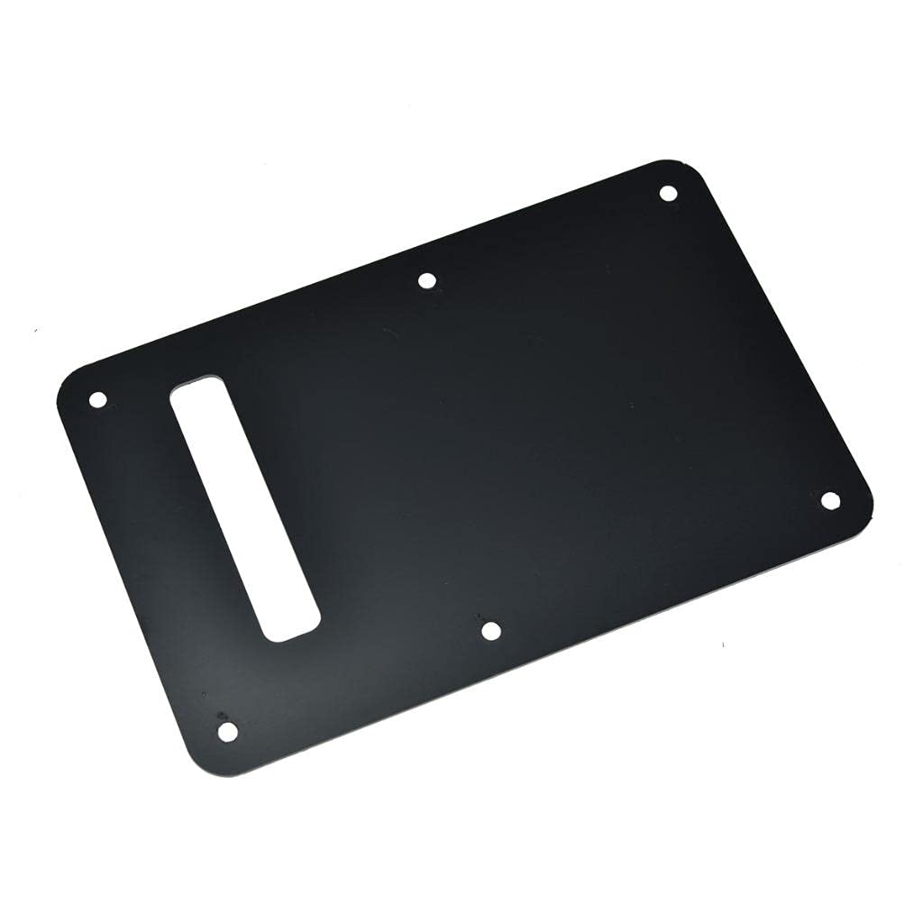 KAISH 6-Hole Metal Aluminum Anodized Modern Style ST/Strat Back Plate Tremolo Trem Cavity Cover for USA/Mexico Stratocaster/Stra