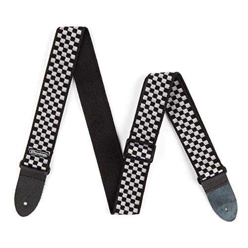 Dunlop D3831BK Black & White Checkered Strap