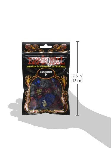 Ernie Ball Guitar Picks, Heavy, Assorted Colors, 144-pack (P09129)