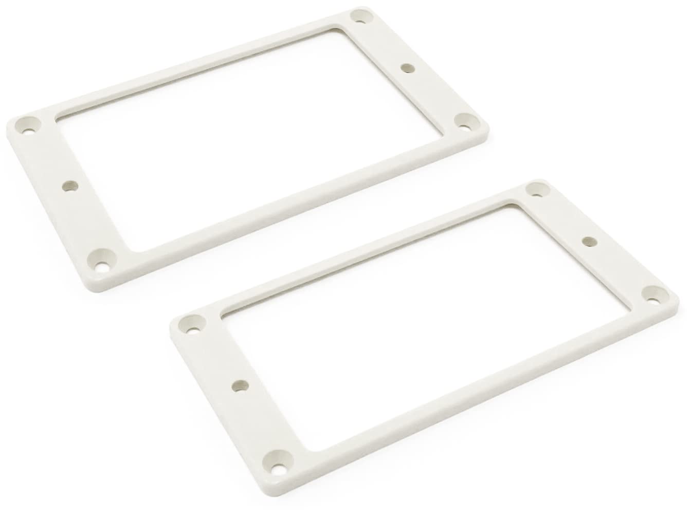 Vintage Forge Humbucker Pickup Mounting Ring For Import Guitars 1/8 Inch (89Mm X 45Mm X 3Mm) 2-Pack Flat Bottom Hr3300F (White)