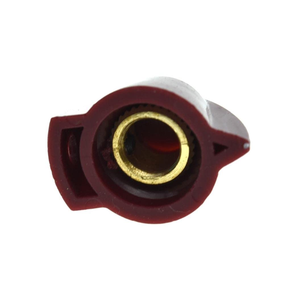 Dopro 12-Pack 1/4'' Universal Vintage Raised Mini Chicken Head Knobs Small Size Guitar Bass Potentiometer Knobs Amplifier Knob E