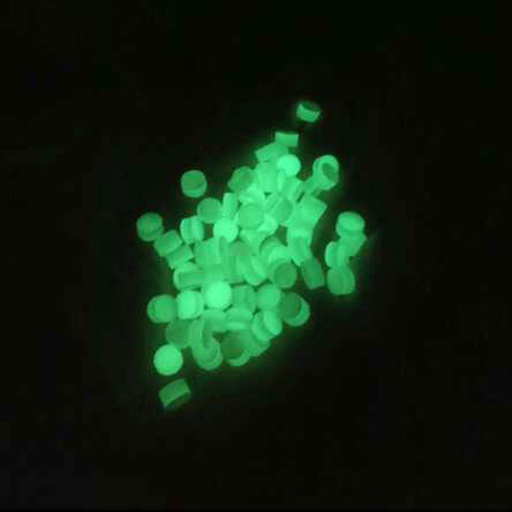 SUPVOX 100pcs Guitar Fretboard Dots Inlays 6.0mm Seashell Fret Inlays Markers Glow in the Dark for Guitar Ukulele Bass Banjo Man