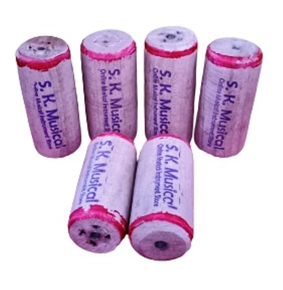 S.K.Musical Tabla/Dayan Woodan Gattas (Pack Of 6)
