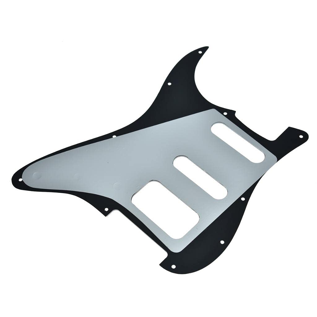 Dopro 11-Hole Strat HSS Guitar Pickguard 3-Screw Humbucking Pickup Mount for American FD Stratocaster Abalone Pearl