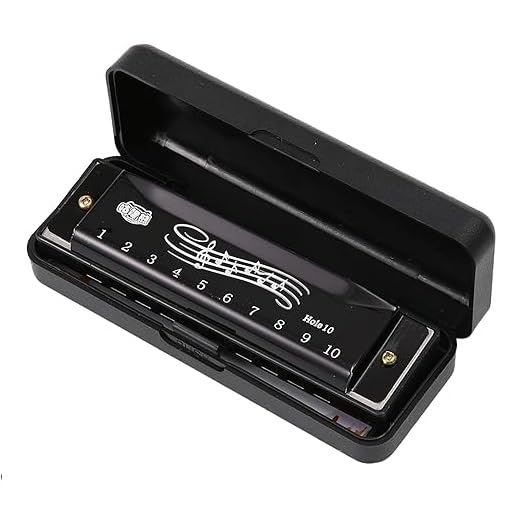 10-Hole Harmonica In Key Of C With Carry Case | Mouth Organ For Kids & Adults | Beginner-Friendly Musical Instrument
