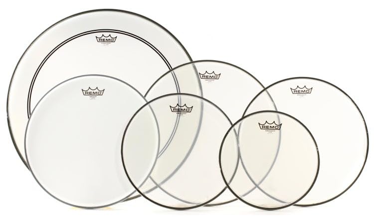 Remo Ambassador Complete Studio Drumhead Propack - 10 12 14 16 22 Inches Kick 14 Inches Snare