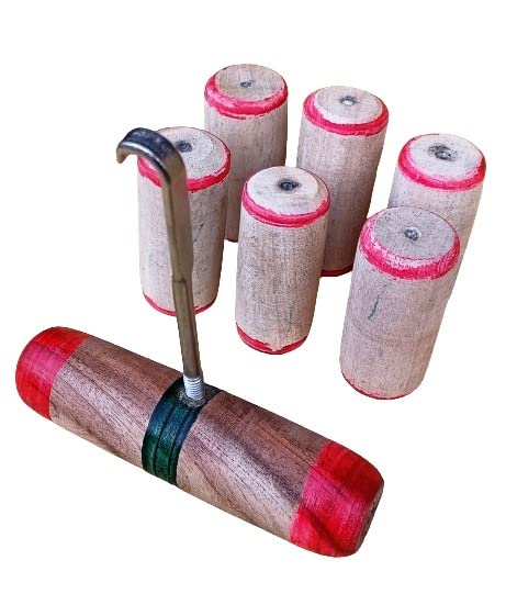 Tabla Woodan Gattas 6 Pics &1 Pics Tabla Pulling Wooden Hook Strap Handmade (Use Heavy Wooden Material)