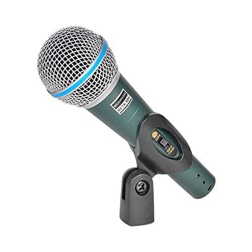 Libra Professional Audio Solution Beta 58A Dynamic Wired Microphone, With Xlr Cable, Mic Clip And Carrying Pouch For Live Perfor