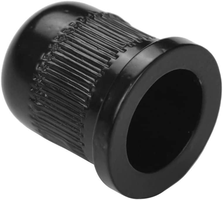 TUOREN Guitar String Through Body String Ferrules Compatible with Vintage Telecaster Strat Style Electric Guitar (Black)