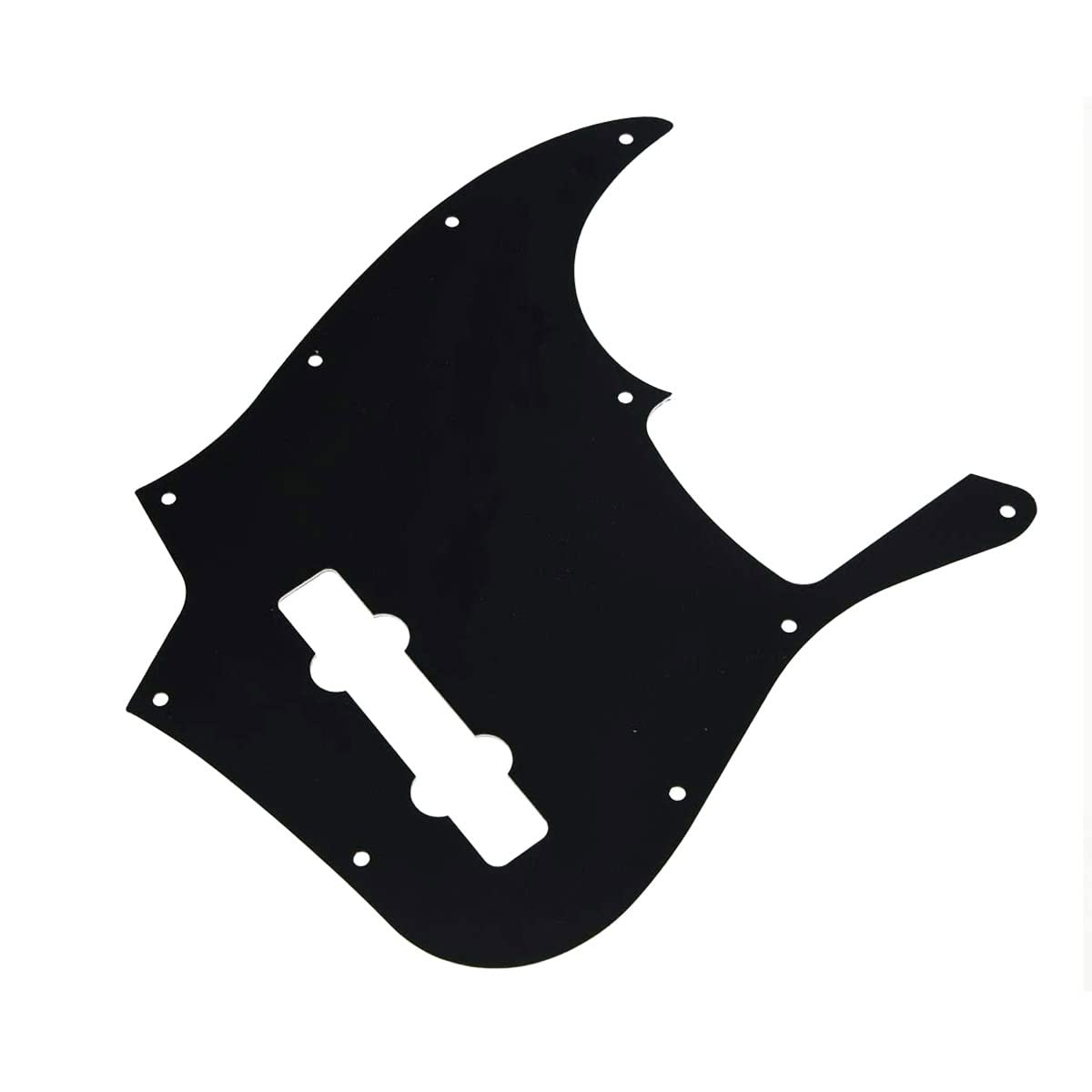 Dopro 5 String Jazz Bass Pick Guard J Bass Scratch Plate for USA/Mexican Fender 5 String Jazz Bass Black Pearl