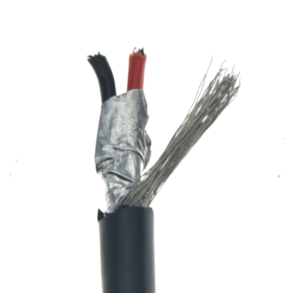 KAISH 2 Conductor 24AWG Foil Shielded Electric Guitar Pickup Wiring Wire Guitar Circuit Cable Hookup Wire 3 ft