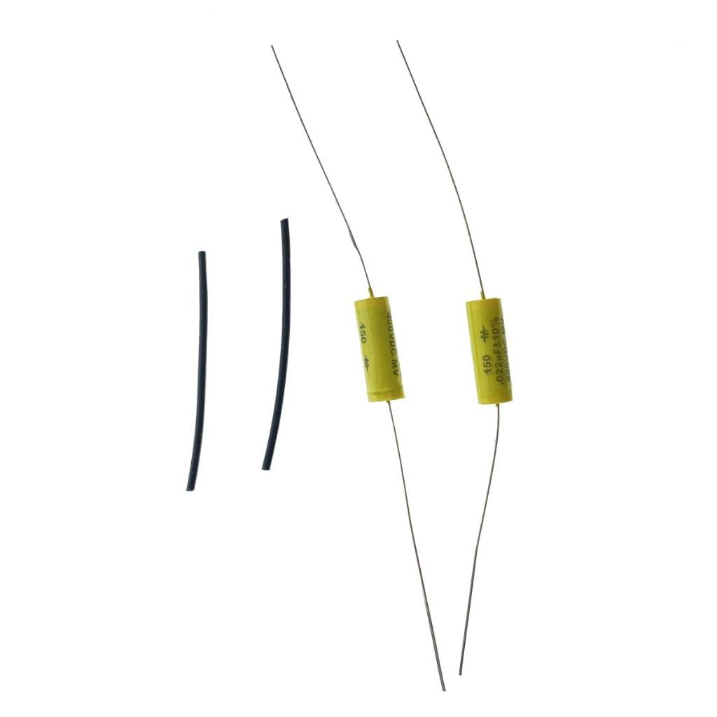 Pack of 2 Electric Guitar Bass .022uf Caps Mallory Electric Guitar Tone Cap Capacitors