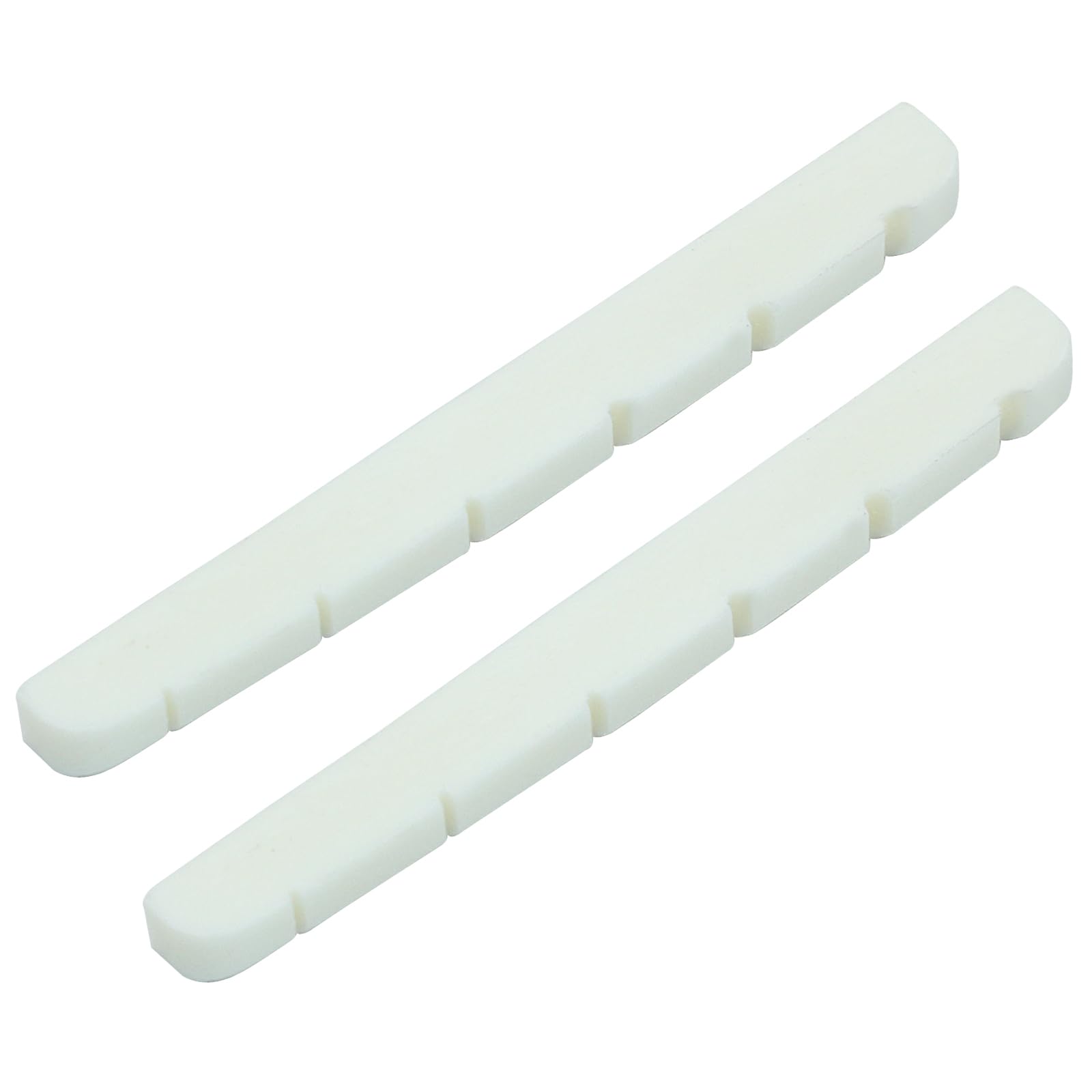 Hordion 42Mm Guitar Bone Nut, 6 String Electric Guitar Nut Flat Bottom Pre-Slotted For Strat Tele Guitar (42 X 3.5 X 4.5/3.5Mm 2