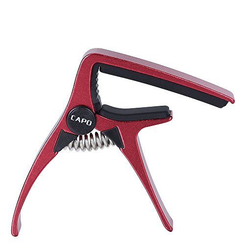 Professional Mini Size 4 Strings Ukulele Capo, Mini Guitar Capo, (Red)