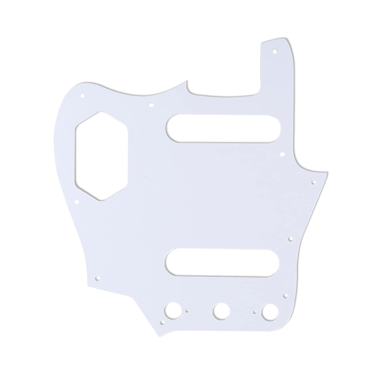 Musiclily Pro 10-Hole 65 60s Vintage Style Guitar Pickguard for Fender American Jaguar, 4Ply Tortoise Shell