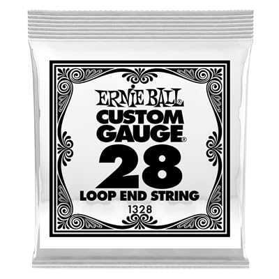 Ernie Ball 1328 .028 Loop End Stainless Steel Plain Banjo or Mandolin Single String
