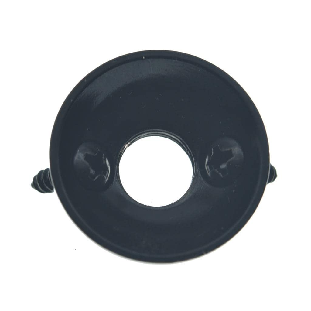 Dopro Metric Electric Guitar Jackplate Brass Electrosocket Jack Plate And Screws Fits Import Style Tele/Telecaster Black