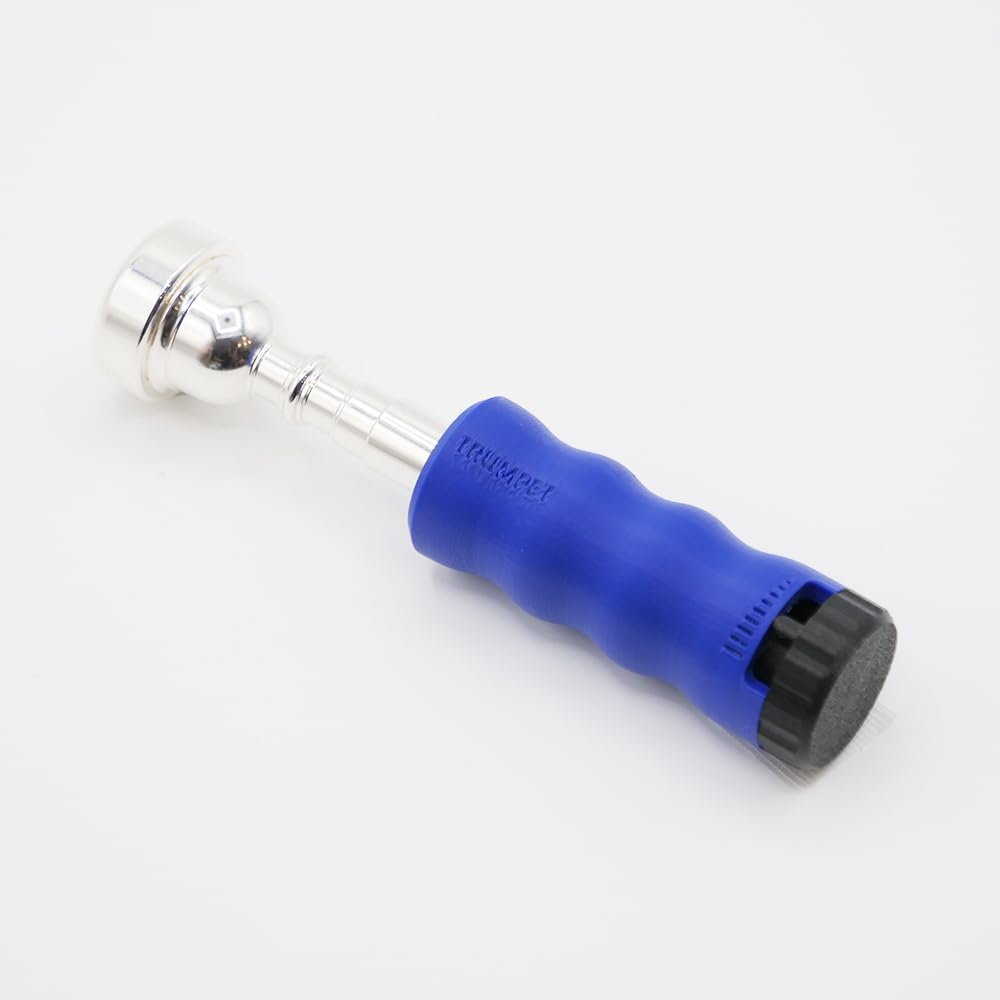 Trumpet Mouthpiece Buzzing Practice Tool - Anywhere Practice & Warm-up - One-Touch Adjustable Resistance - BRASS BUZZ TRAINER (B