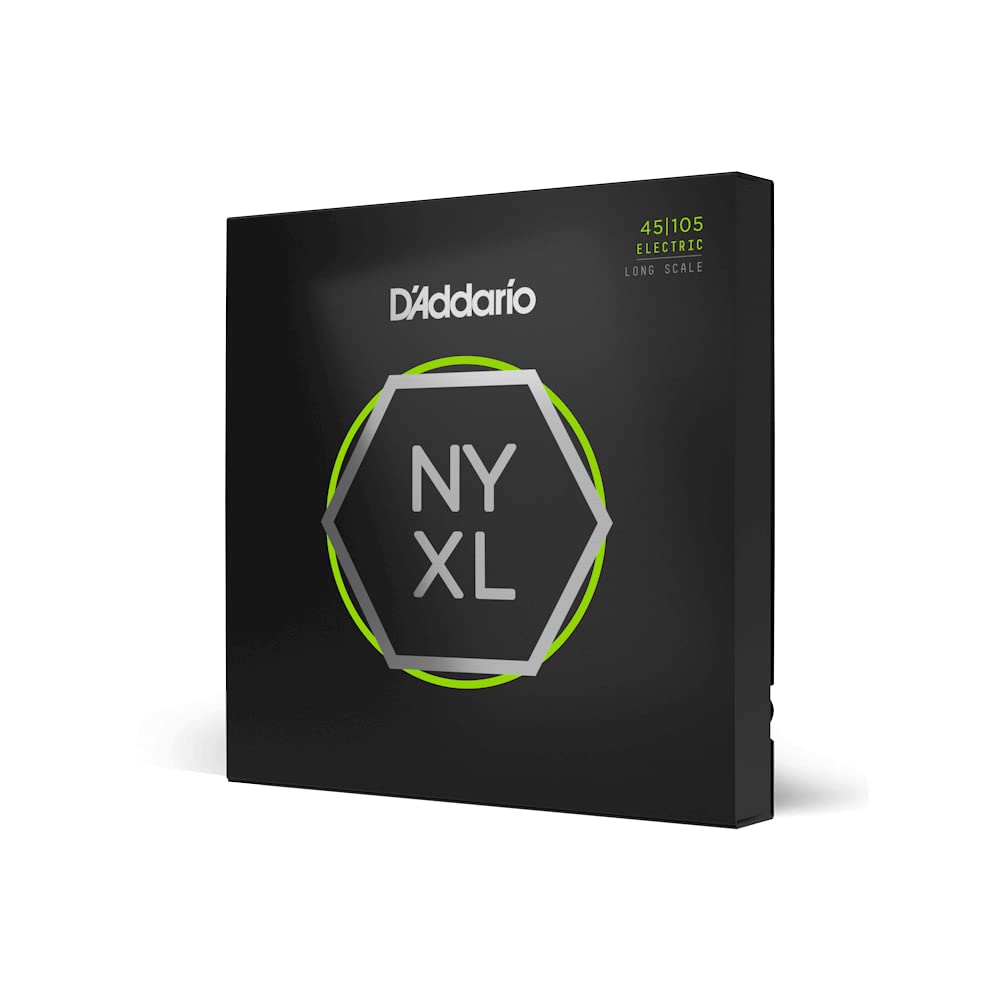 D'Addario Bass Guitar Strings - Nyxl Bass Strings - Nyxl45105 - Unrivaled Strength, Tuning Stability, Enhanced Response - For 4