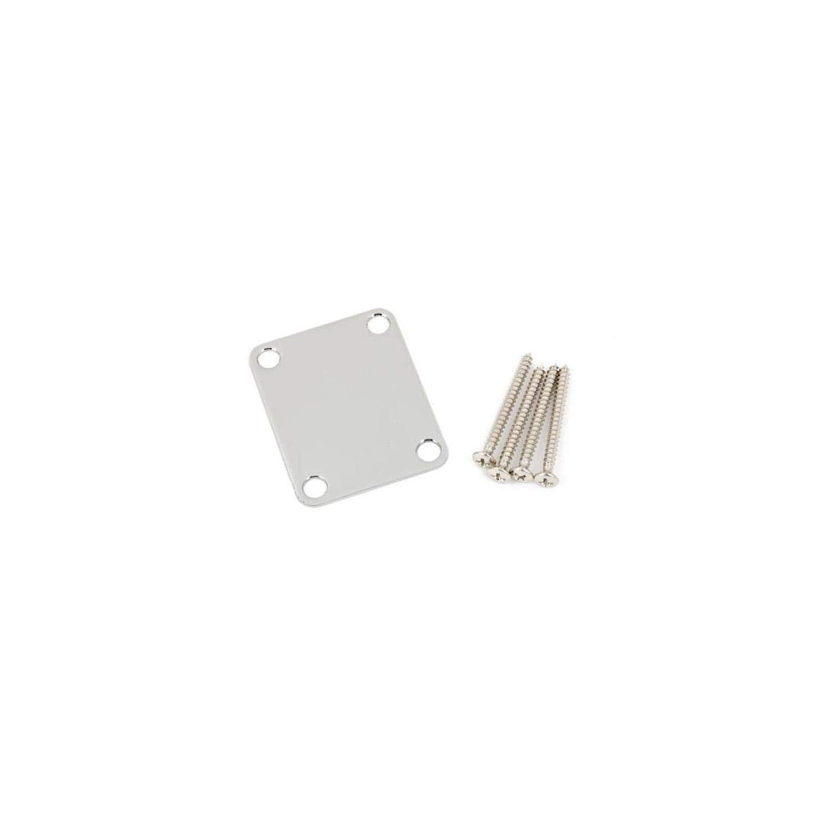 Fender 4-Bolt Vintage-Style Neck Plate Plain - Chrome