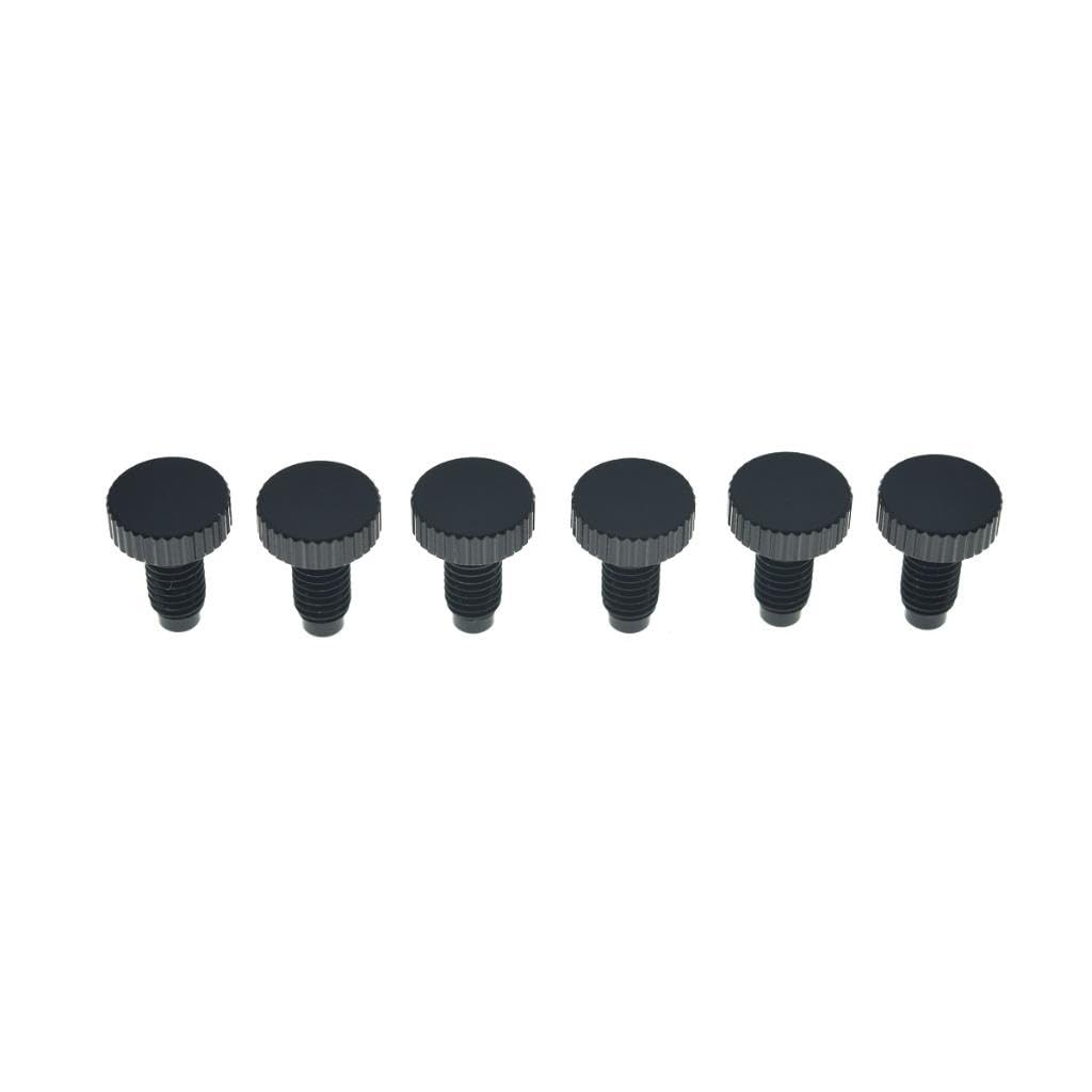 Dopro Stainless Steel Guitar Tremolo Bridge Fine Tuner Screws Fine Tuning Screws Fits FR Black