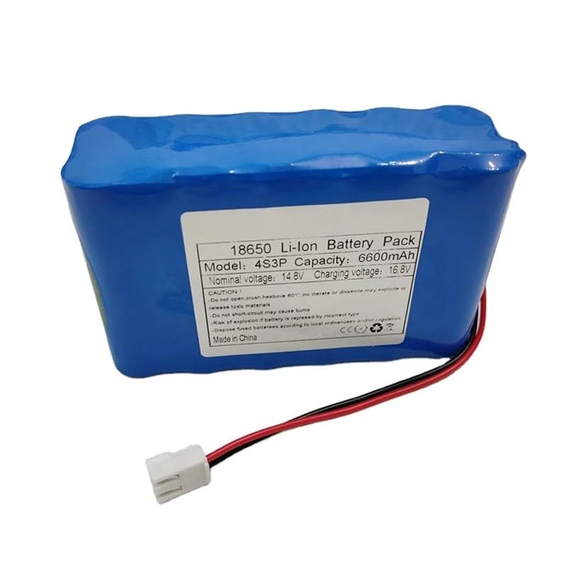HUBATS Freedom Par Tri-6 Stage Light Replacement Battery PTJ3012050006 6.6Ah 14.8v 6600mAh Battery