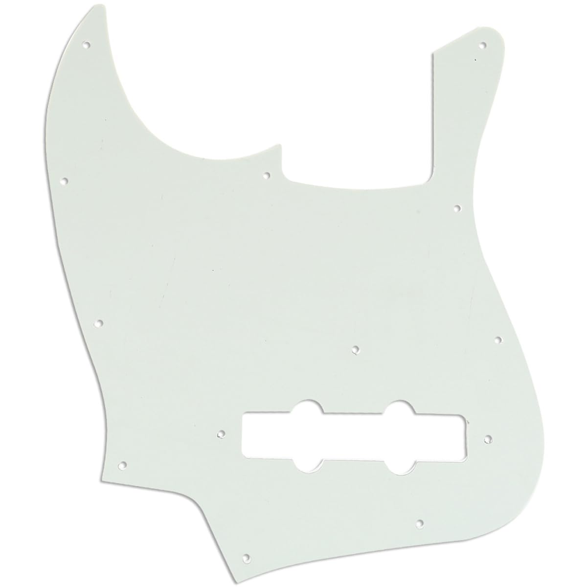 Musiclily Pro 11-Hole J Bass Pickguard for JPN Fender Japan 4-String Jazz Bass, 3Ply Ivory