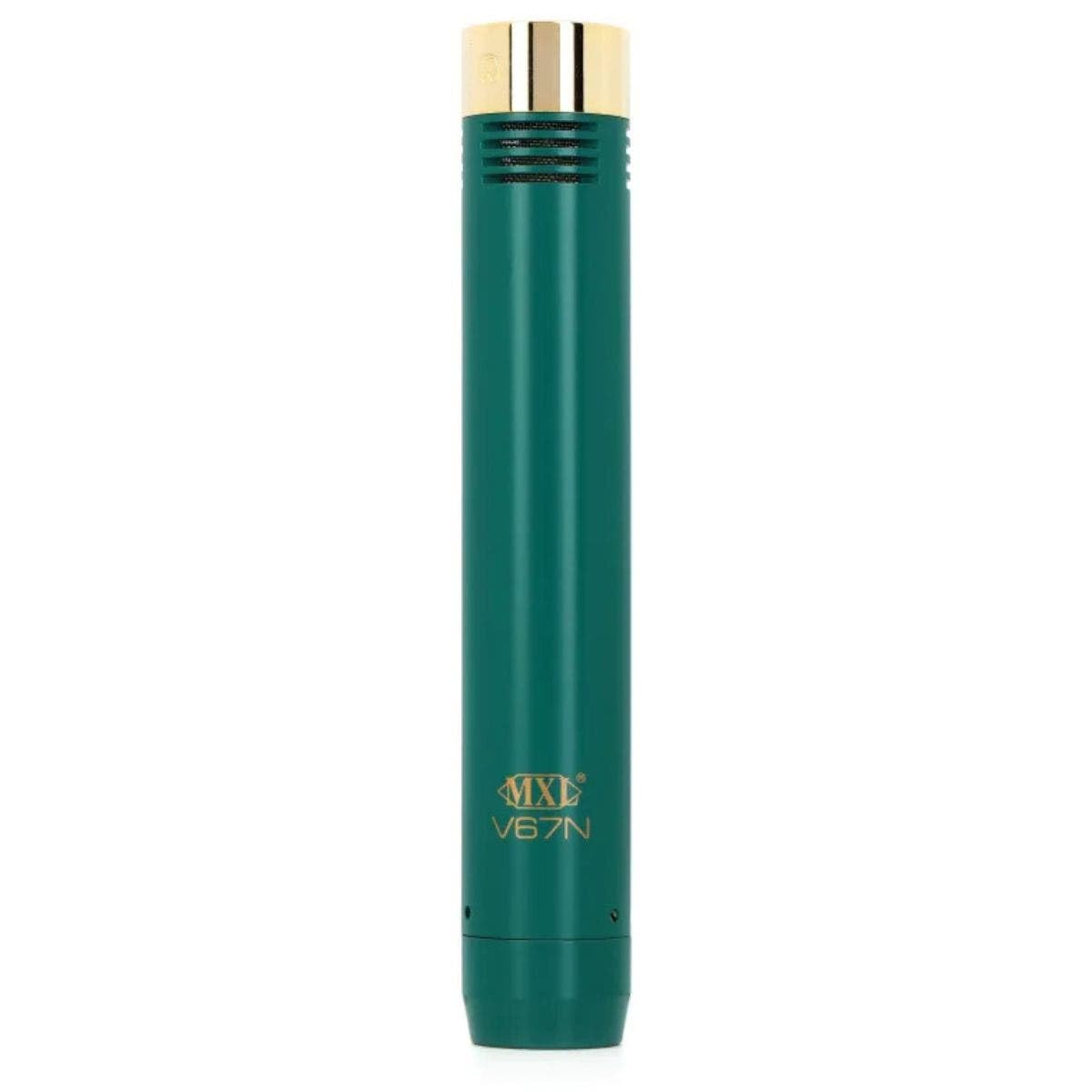 MXL V67N Small Diaphragm Condenser Instrument Microphone with Cardioid and Omni Capsules - Green / Gold